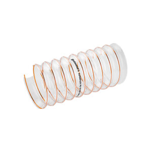 Tubo flessibile trasparente per applicazioni industriali, resistente e versatile.