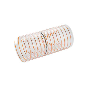 Tubo flessibile trasparente per uso industriale, resistente e versatile.