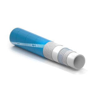 Tubo flessibile industriale in PVC, resistente e versatile per varie applicazioni.