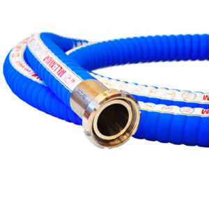 Tubo flessibile blu per forniture industriali, resistente e di alta qualità.