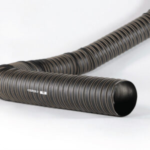 Tubo industriale flessibile in gomma, resistente e versatile per applicazioni professionali.